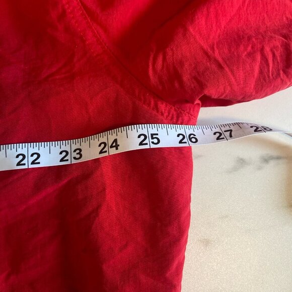 J. Crew Vintage Oarsman Mens Bomber Jacket Size M Red Fleece Lining Made In USA - Picture 12 of 14